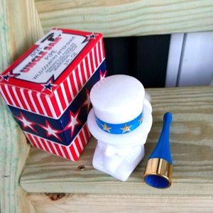 🆕 New Rare Avon Uncle Sam Pipe Decanter Wild Country After Shave
